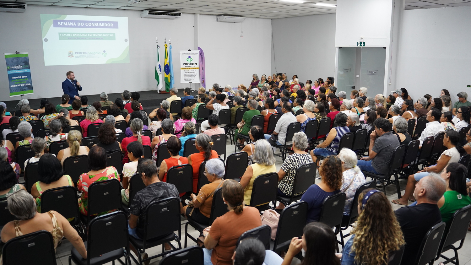 Palestra em Sarandi orienta população sobre fraudes bancárias no ambiente digital